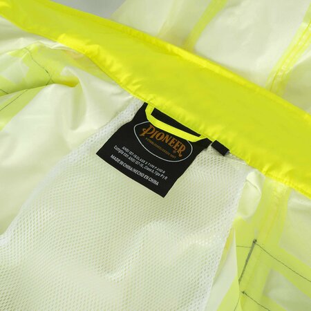 Pioneer Oxford PVC Hi Viz Rain Suit, Green, 4XL V1080360U-4XL